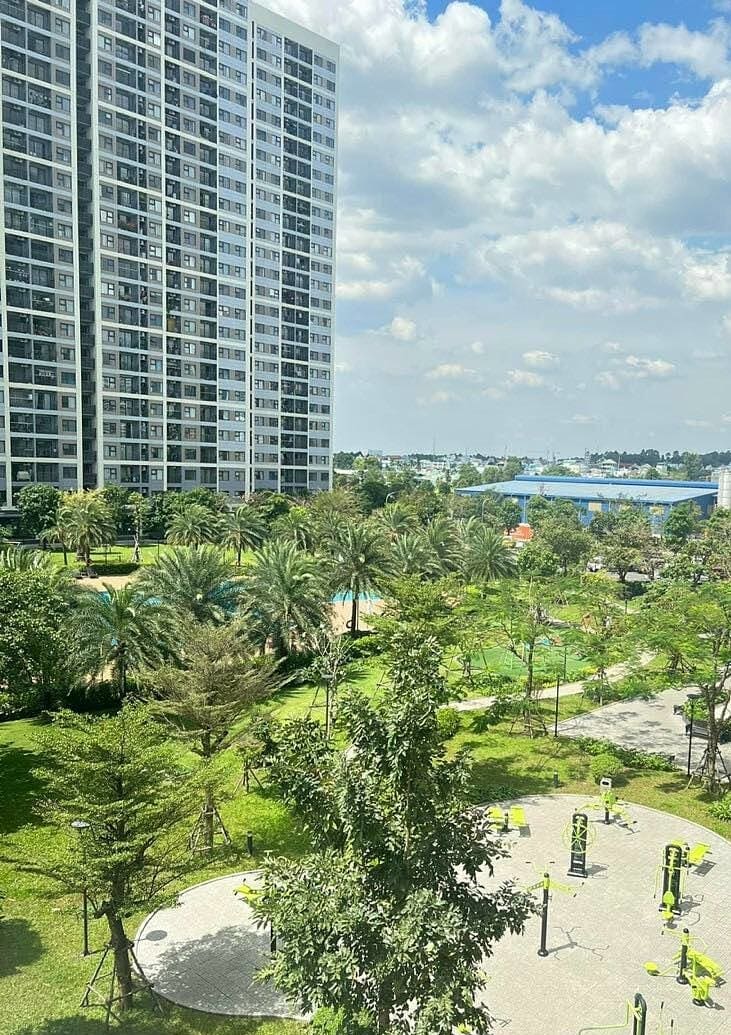 Công viên nội khu tại khu đô thị có khá nhiều cây xanh.