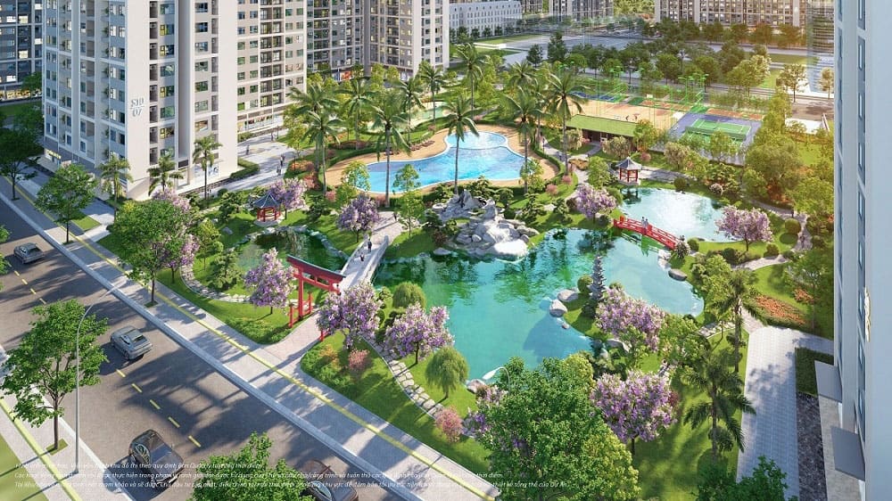 Dự án được làm với các nét đặc trưng phong cách Nhật Bản.