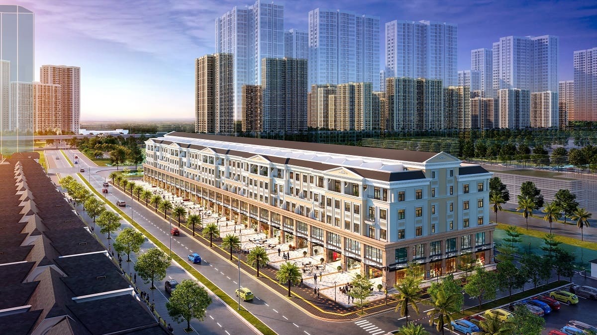 Phố thương mại Broadway sở hữu mặt tiền đại lộ tại Vinhomes Grand Park.