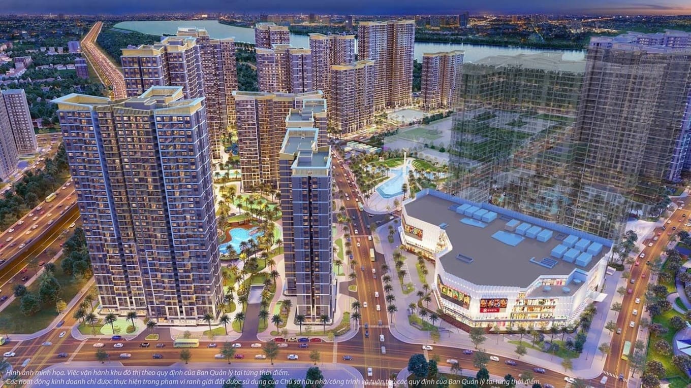 Phối cảnh dự án The Beverly Solari trong đại đô thị Vinhomes Grand Park.