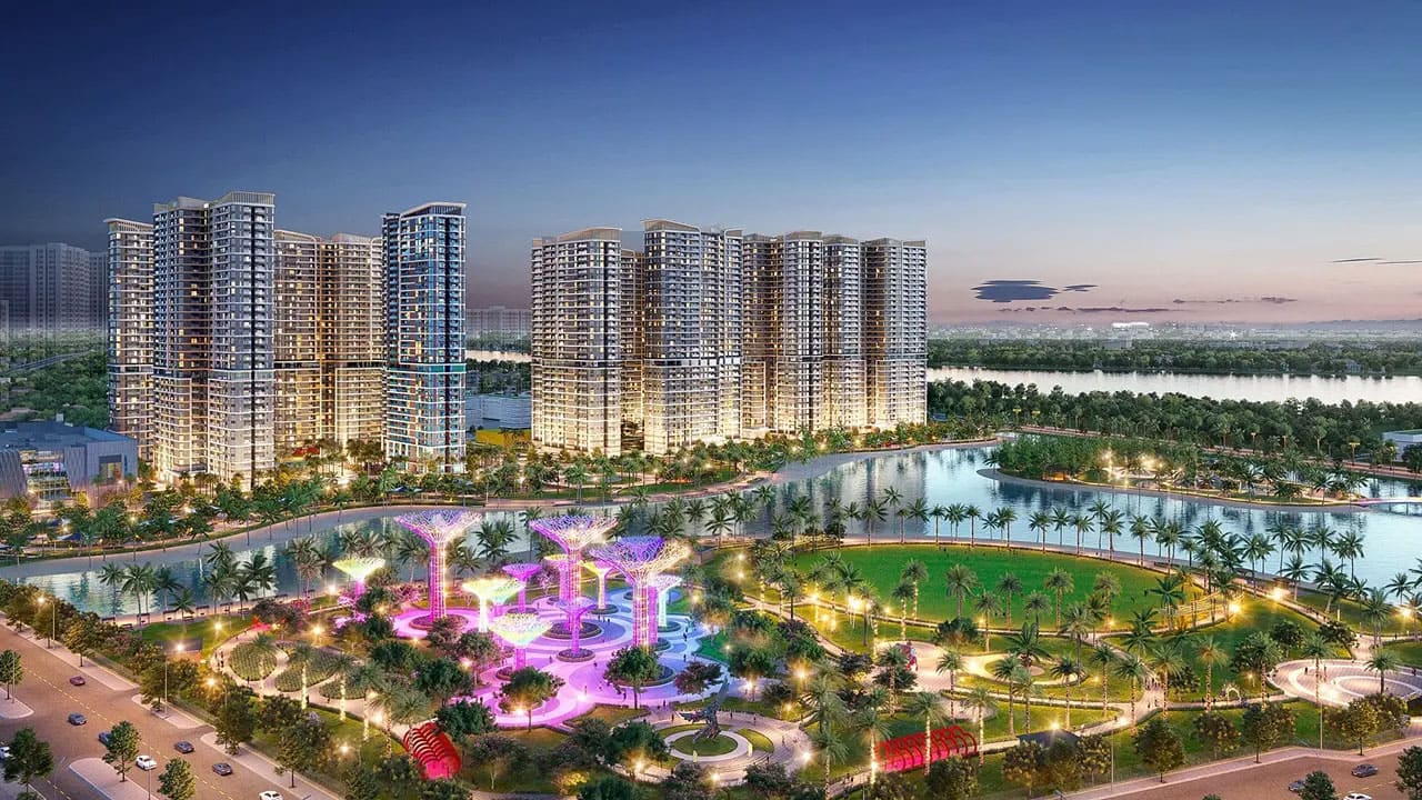 Phối cảnh tổng thể dự án The Beverly - dự án căn hộ cao cấp nhất đại đô thị Vinhomes Grand Park.