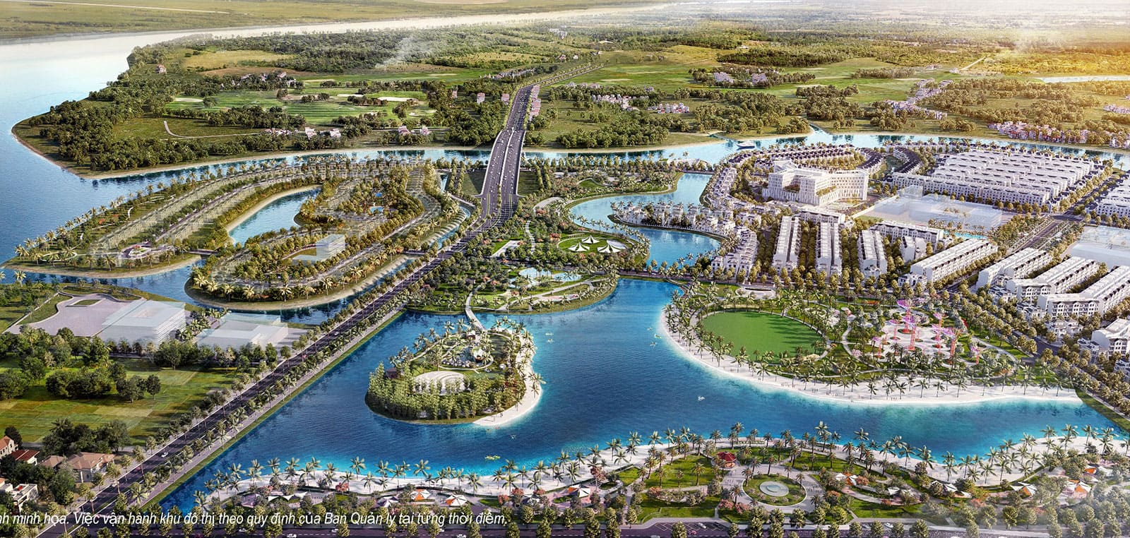 Tầm view 360 độ rộng mở tại ban công căn hộ hạng sang tại khu đô thị Vinhomes Grand Park.