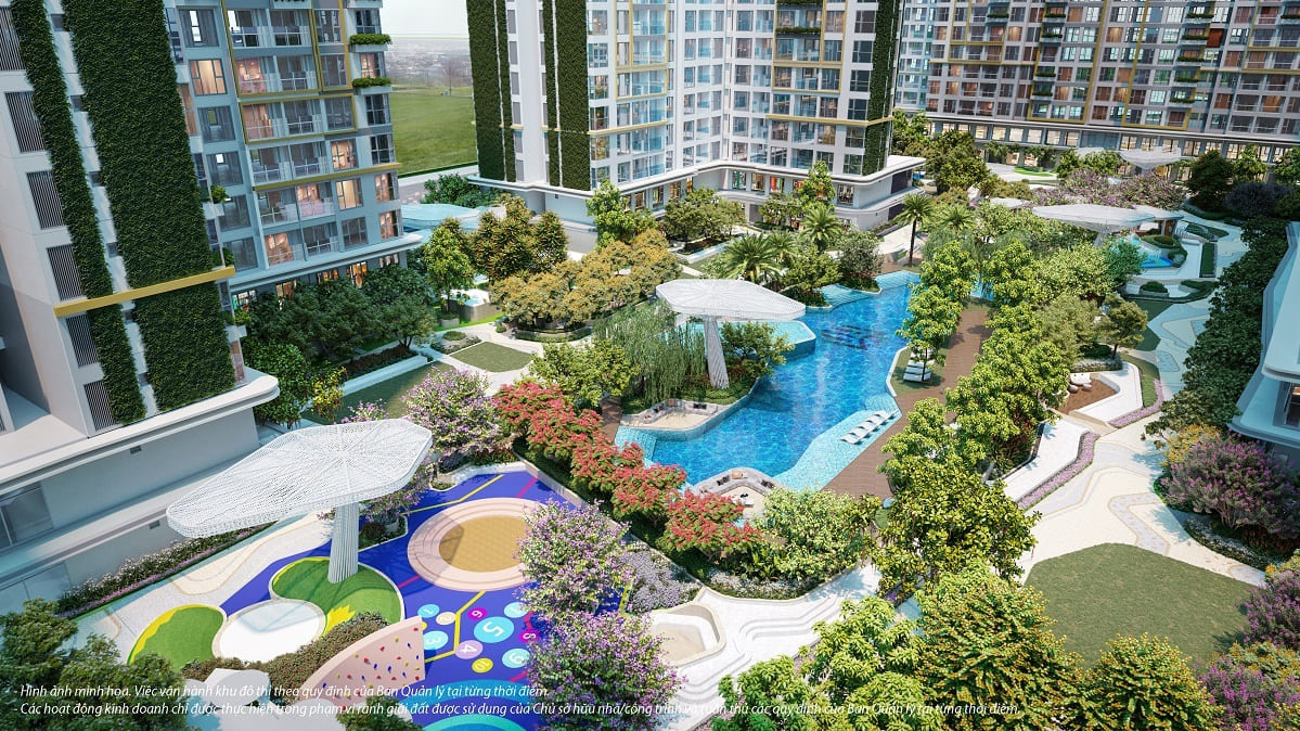 5 tòa tháp xanh giữa đại đô thị Vinhomes Grand Park
