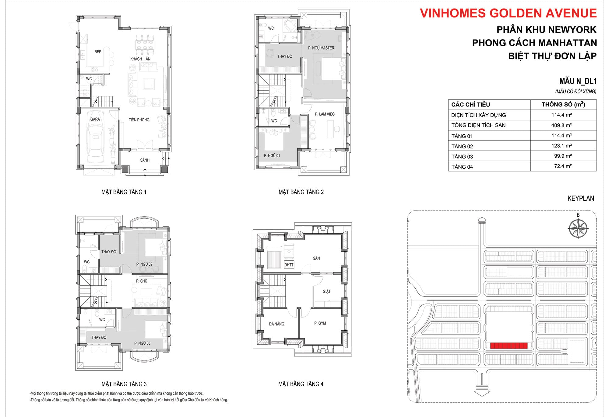 Layout thiết kế Biệt thự đơn lập – Mẫu N_DL1 phân khu Newyork dự án Vinhomes Golden Avenue Layout thiết kế Biệt thự đơn lập - Mẫu N_DL1 phân khu Newyork dự án Vinhomes Golden Avenue.