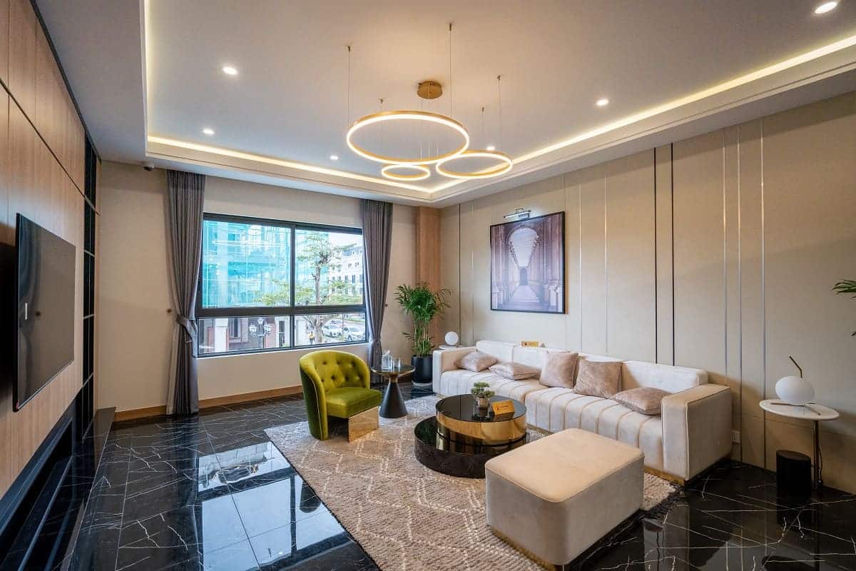 Tầng 4 - 5 là không gian sống tiện nghi cho gia chủ hoặc thiết kế homestay đẳng cấp cho thuê.