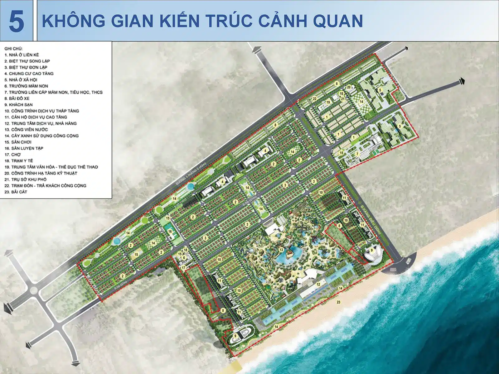 Quy hoạch dự án Sun Group Vũng Tàu với thiết kế đa dạng và tích hợp nhiều tiện ích cao cấp.