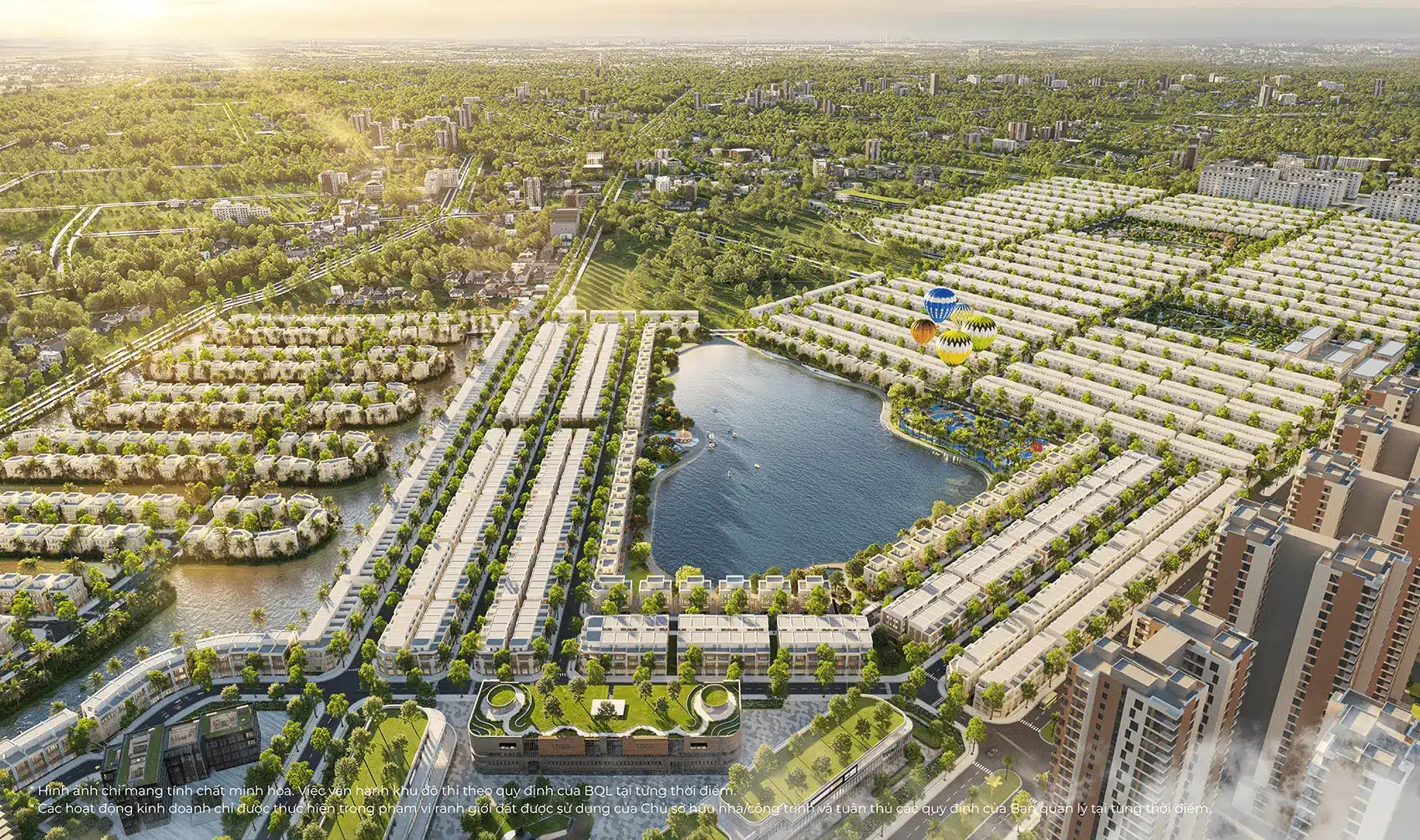 Toàn cảnh khu đô thị Vinhomes Green City với không gian sống đẳng cấp và tiện ích vượt trội.